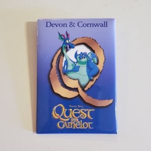 Vintage 1998 Quest For Camelot Button Pin